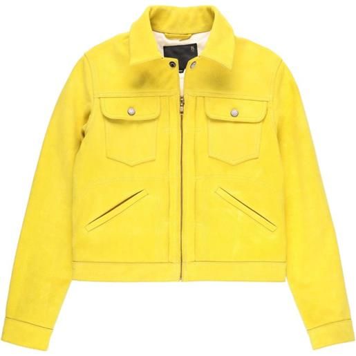 R13 giacca con zip - giallo