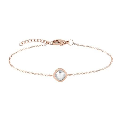Elli Bracciale Donna A Catenina In Argento 925 Con Ciondoli Martellati, Lunghezza Regolabile 16+3 Cm, Regalo Con Sacchettino