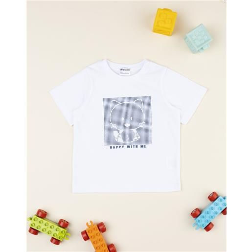 Prénatal t-shirt bimbo bianca stampa in rilievo