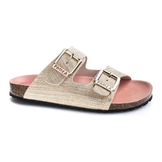 Pablosky 483650 Sandali Bambina In Pelle Sintetica - Con Plantare Anatomico, Chiusura In Velcro, Suola Antiscivolo, Made In Spain