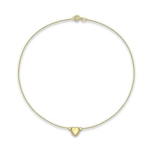 Carissima Orecchini a Goccia con Catena Paper in Oro Giallo 9 ct da Donna