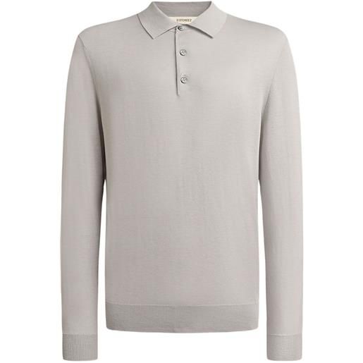 12 STOREEZ polo con bottoni - grigio