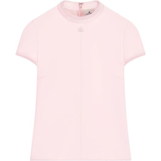 Courrèges camicia a maniche corte - rosa