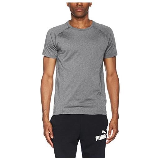 PUMA evostripe basic tee, maglietta uomo, grigio medio, xxl