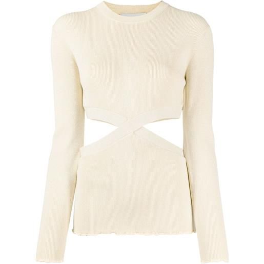 3.1 Phillip Lim top con inserti - toni neutri