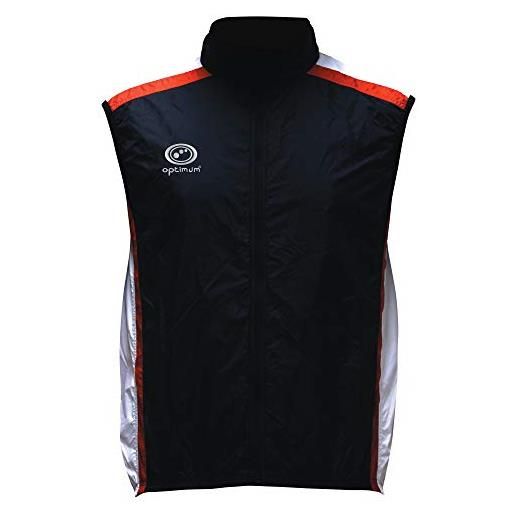 Optimum - nitebrite, gilet da uomo, nero (nero/bianco/rosso), l