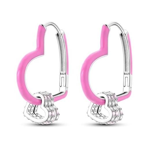 Set Di 2 Orecchini Basic Con Cristallo – Argento Sterling 925, Gioiello Elegante Per Donna