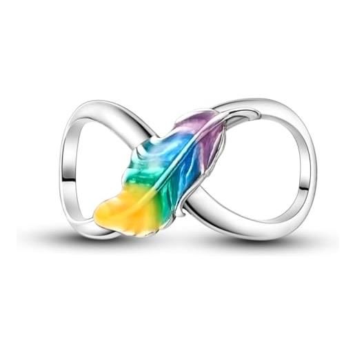 Charm A Croce In Argento 925 Per Bracciale - Ciondolo Religioso Con Foro 4,7mm, Regalo Donna