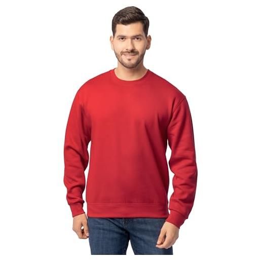 Fruit of the loom men's eversoft fleece sweatshirts & hoodies, sweatshirt-red, medium