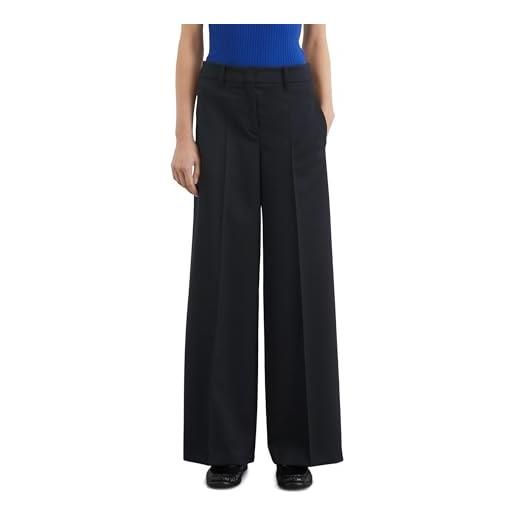 Marc O'Polo marc oߴpolo donna pantalone da completo elegante wide fit, blu (deep night blue), 50