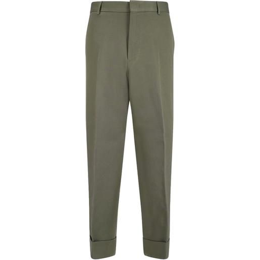 PT Torino pantaloni con risvolto - verde
