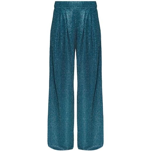 Oséree pantaloni plissé - blu