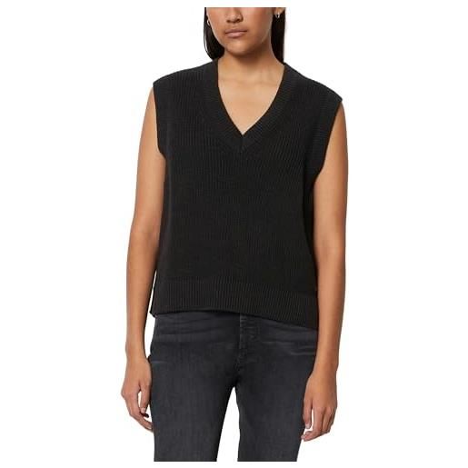Marc O'Polo marc oߴpolo denim donna gilet in cotone bio smanicato, nero (black), xl