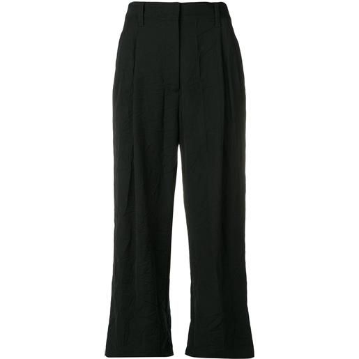 3.1 Phillip Lim pantaloni taglio straight crop - nero