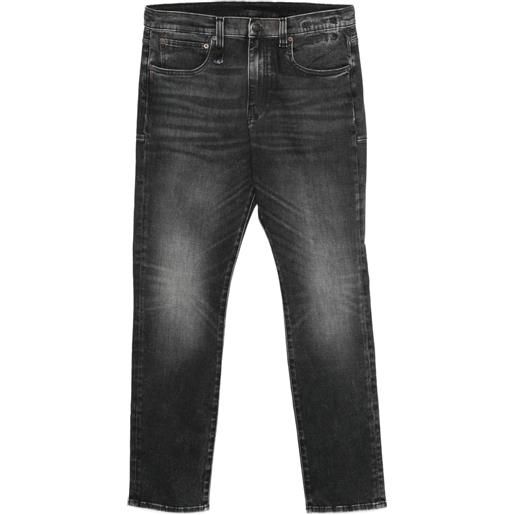 R13 jeans con design a cinque tasche - nero