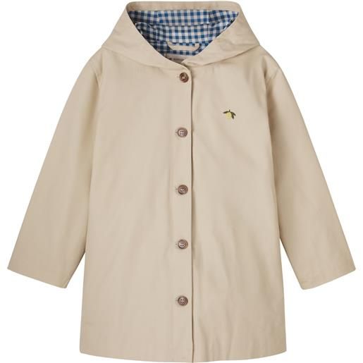 Konges Slojd konges slã¸jd trench in cotone con cappuccio