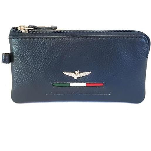 Aeronautica Militare portachiavi a bustina Aeronautica Militare in pelle linea fighter am 155