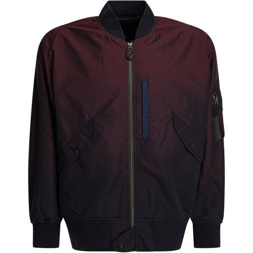 BEAMS PLUS bomber con zip - blu