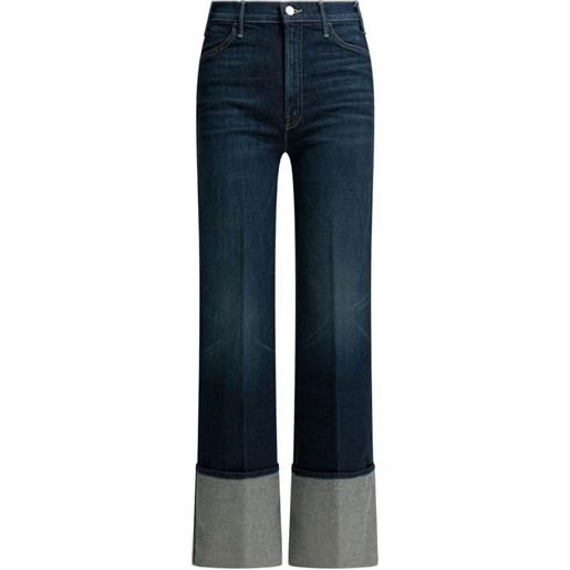 MOTHER jeans con risvolto - blu