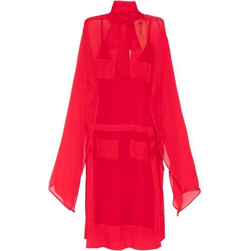 Nº21 abito con tasche - rosso