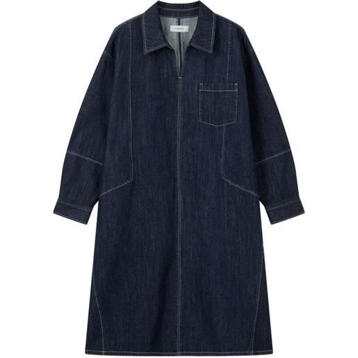 TOMBOY abito denim con inserti - blu