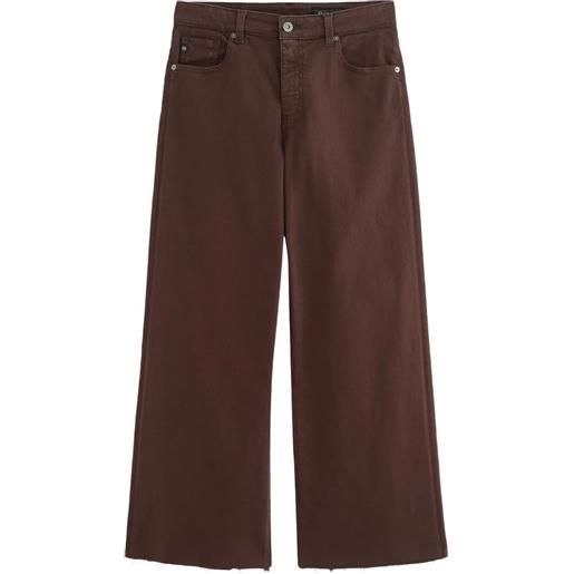 AG Jeans jeans a gamba ampia - marrone