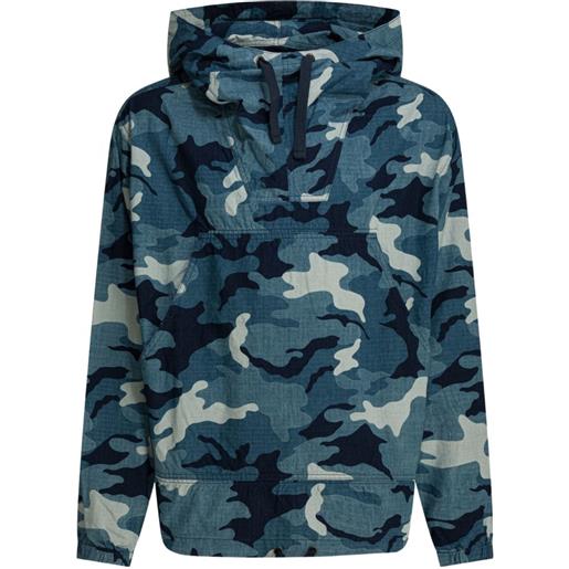 BEAMS PLUS felpa con stampa camouflage - blu