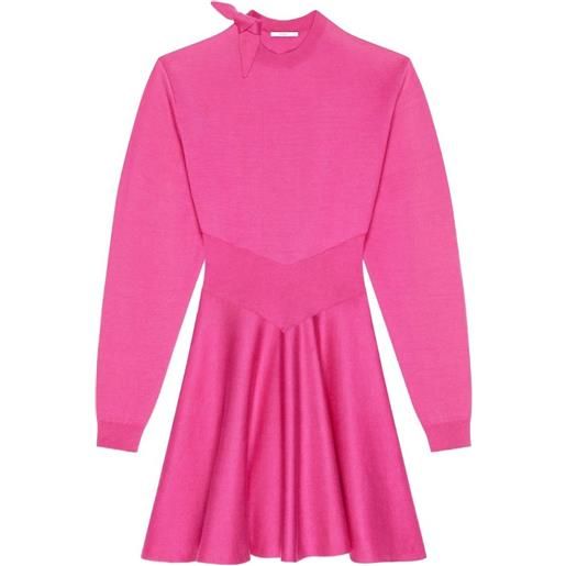 Givenchy abito corto svasato con fiocco - rosa