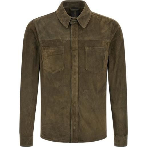 Giorgio Brato giacca-camicia con taschino - verde
