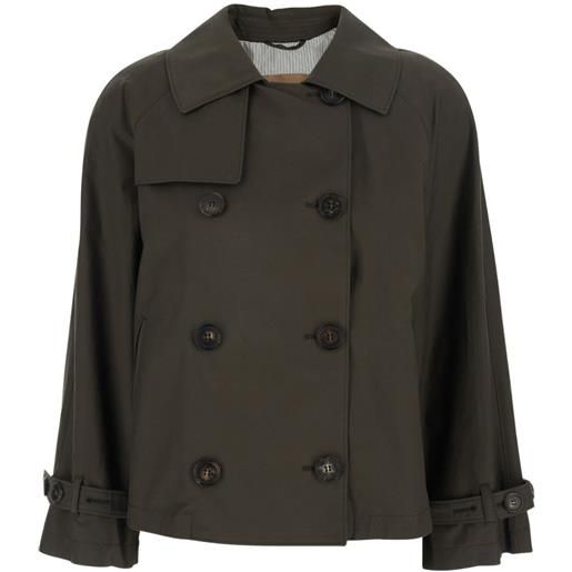 Max Mara trench doppiopetto mtczeno - verde
