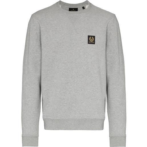 Belstaff felpa con logo - grigio