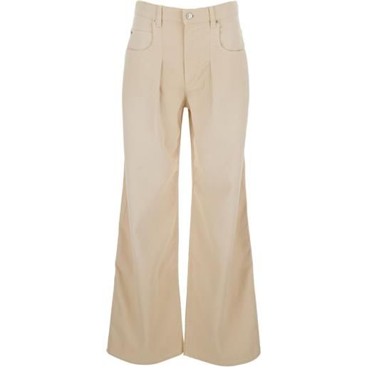 ISABEL MARANT jeans con pieghe - toni neutri
