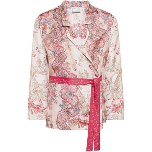 Pierre-Louis Mascia giacca a fiori - toni neutri