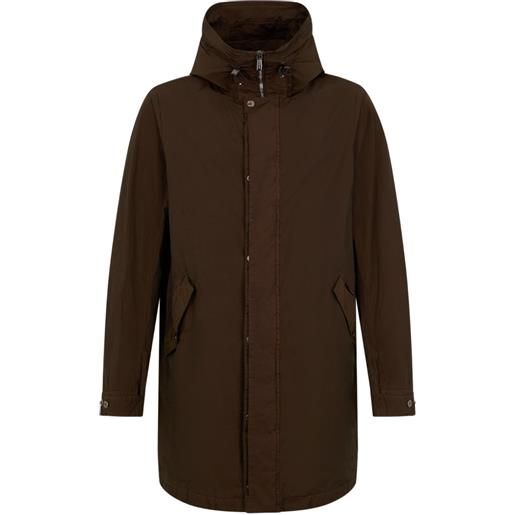 Moorer parka millenio con cappuccio - marrone