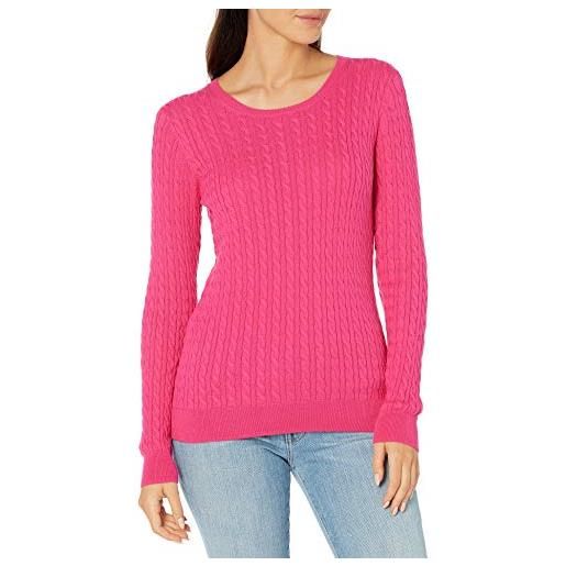 Amazon Essentials maglione leggero a maniche lunghe con lavorazione a trecce donna