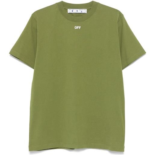 Off-White t-shirt con stampa arrows - verde