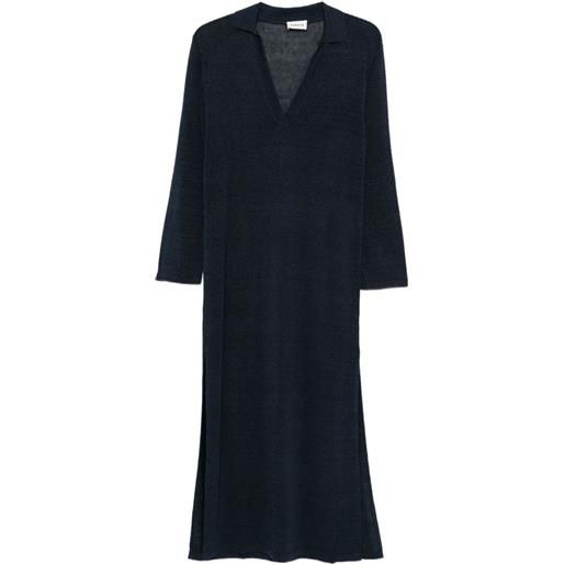 P.A.R.O.S.H. abito lungo con scollo a v - blu