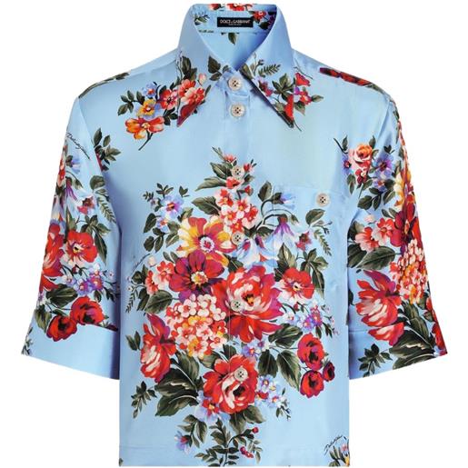 Dolce & Gabbana camicia a fiori - blu