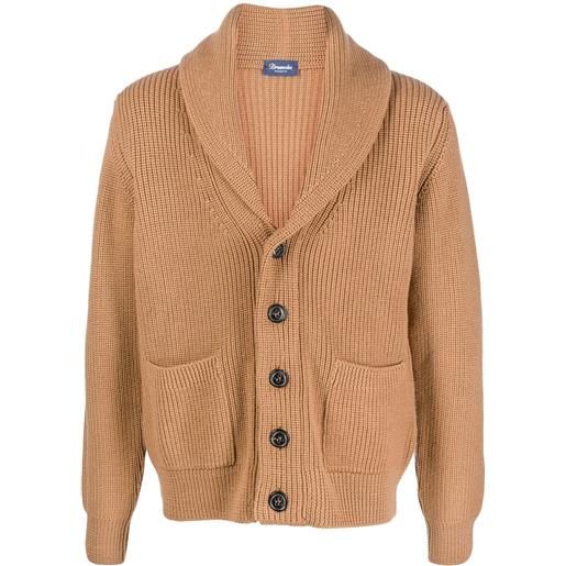 Drumohr cardigan steve mc. Queen - marrone