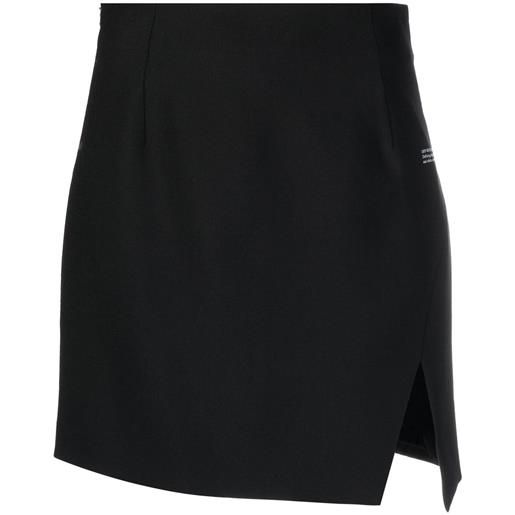 Off-White minigonna a vita alta - nero