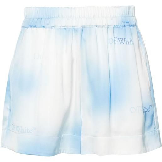 Off-White shorts sportivi con stampa - blu