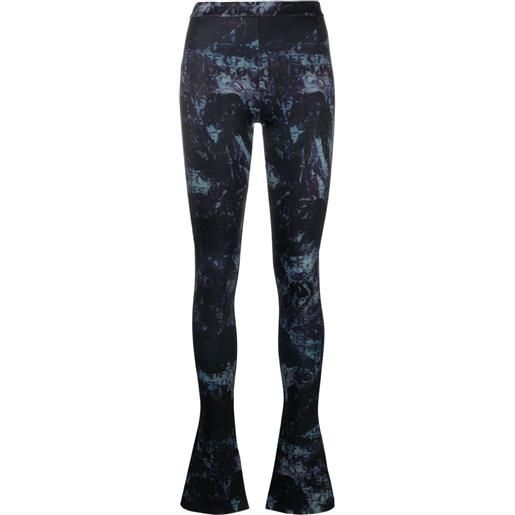Off-White leggings svasati - nero