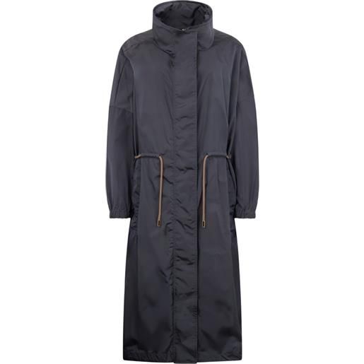 Moorer parka madalyn con coulisse - blu