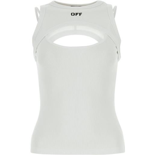 Off-White top con stampa - bianco
