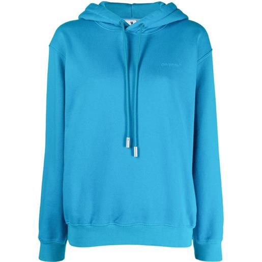 Off-White felpa a righe diagonali - blu