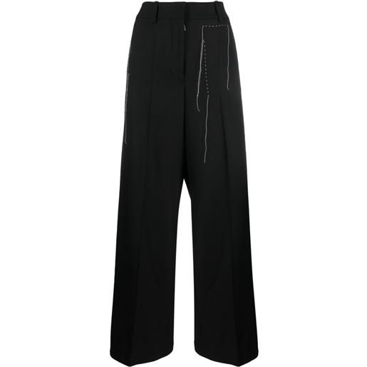 Off-White pantaloni sartoriali a gamba ampia - nero