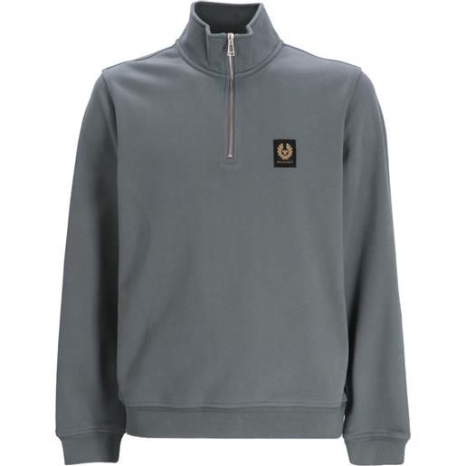 Belstaff felpa con applicazione - verde