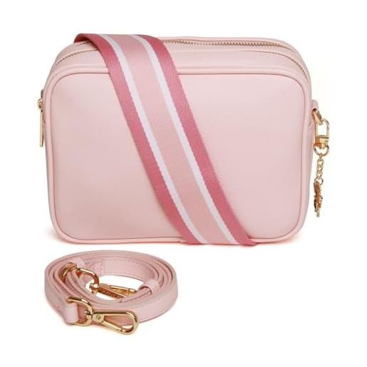 Borsa piccola da donna, borsa rotonda piccola con ape, borsa a tracolla versatile, borsa a tracolla singola da donna alla moda, bianco, JUGTL