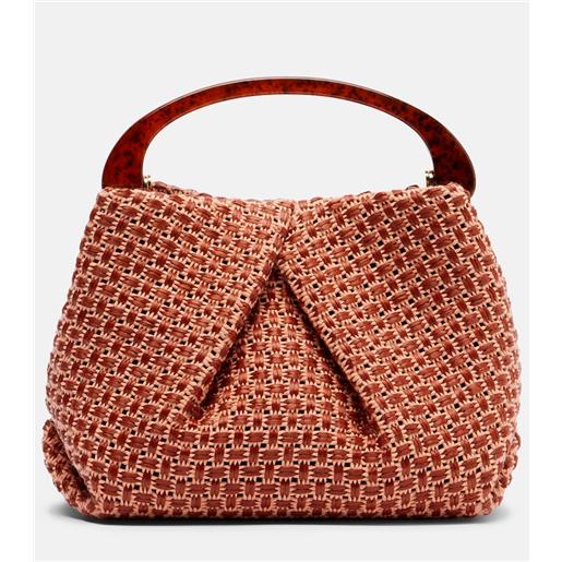 Dries Van Noten borsa in tessuto effetto rafia intrecciata