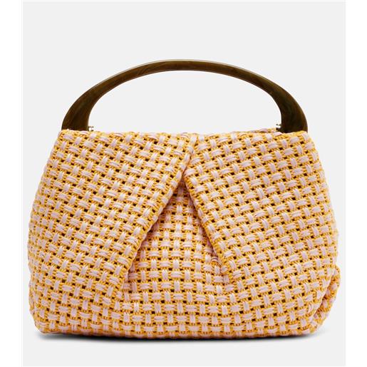 Dries Van Noten borsa in tessuto effetto rafia intrecciata